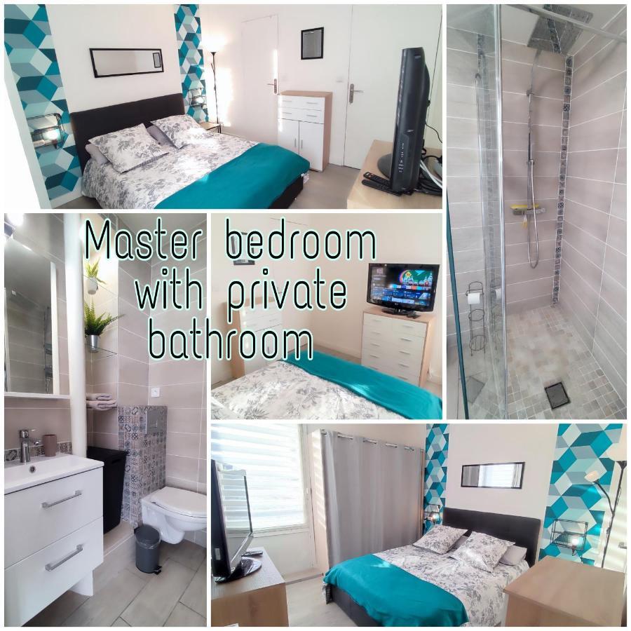 T4 Massy Tgv By Beds4Wanderlust - 80M2 Avec Terrasse Et Bureau - Proche Coulee Verte - Ideal Pro Ou Famille Luaran gambar