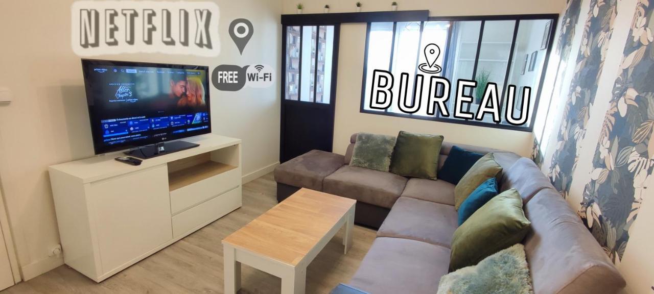 T4 Massy Tgv By Beds4Wanderlust - 80M2 Avec Terrasse Et Bureau - Proche Coulee Verte - Ideal Pro Ou Famille Luaran gambar