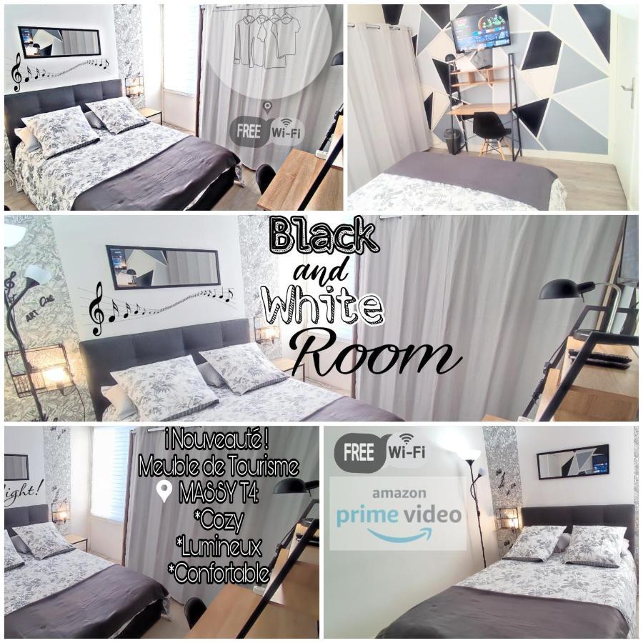 T4 Massy Tgv By Beds4Wanderlust - 80M2 Avec Terrasse Et Bureau - Proche Coulee Verte - Ideal Pro Ou Famille Luaran gambar